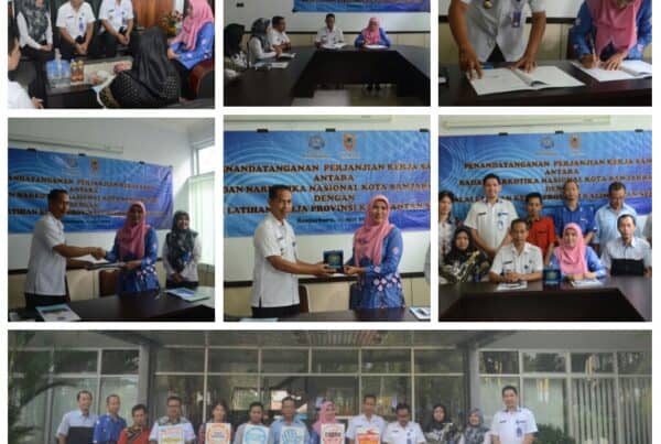 Melaksanakan Kegiatan Penandatanganan Perjanjian Kerja Sama antara BNN Kota Banjarbaru dengan BLK Provinsi Kalimantan Selatan Melaksanakan Kegiatan Penandatanganan Perjanjian Kerja Sama antara BNN Kota Banjarbaru dengan BLK Provinsi Kalimantan Selatan