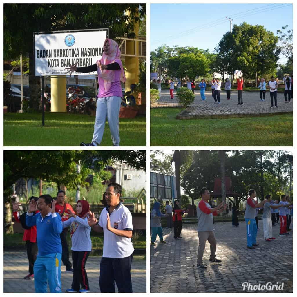 kegiatan senam pagi bersama dalam rangka pra HANI 2019 kegiatan senam pagi bersama dalam rangka pra HANI 2019