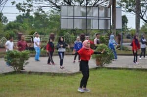 kegiatan senam pagi bersama kegiatan senam pagi bersama