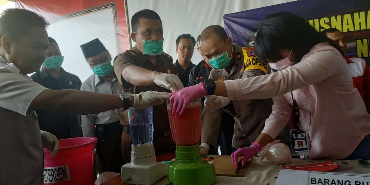 Pelaksanaan Pemusnahaan Barang Bukti Narkoba Pelaksanaan Pemusnahaan Barang Bukti Narkoba