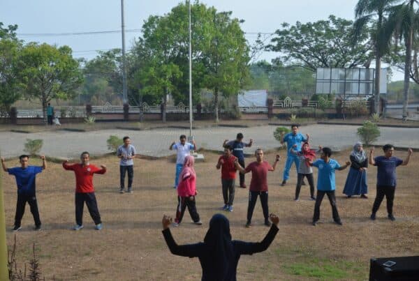 Pembinaan jasmani pegawai BNNK Banjarbaru