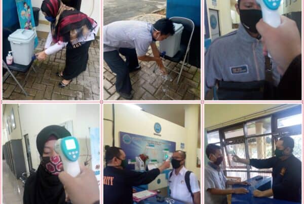 Pelaksanaan kegiatan Penyemprotan secara berkala semua area perkantoran dengan disinfektan, Pembersihan dengan disinfektan