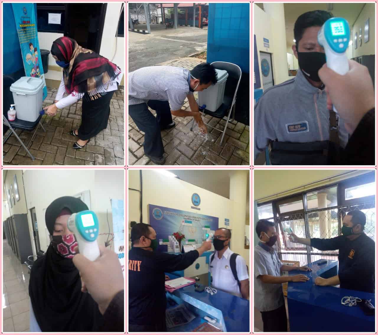 Pelaksanaan kegiatan Penyemprotan secara berkala semua area perkantoran dengan disinfektan, Pembersihan dengan disinfektan Pelaksanaan kegiatan Penyemprotan secara berkala semua area perkantoran dengan disinfektan, Pembersihan dengan disinfektan