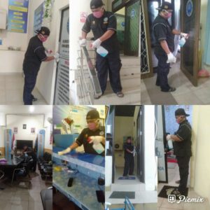 satgas Pencegahan & Penanggulangan Covid-19 di Lingkungan BNNK Banjarbaru Kalimantan Selatan Bidang Pengamanan Kantor