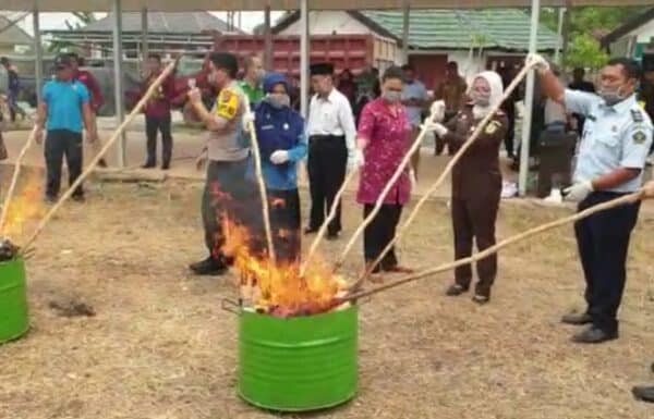 BNN Kota Banjarbaru , Eksekusi Pemusnahan Barang Bukti