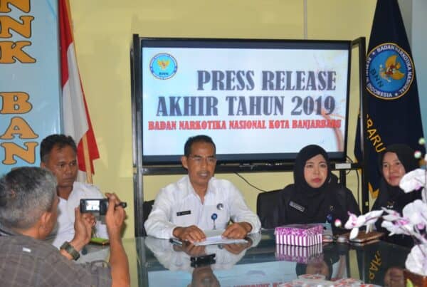 Kegiatan Press Release Akhir Tahun BNN Kota Banjarbaru