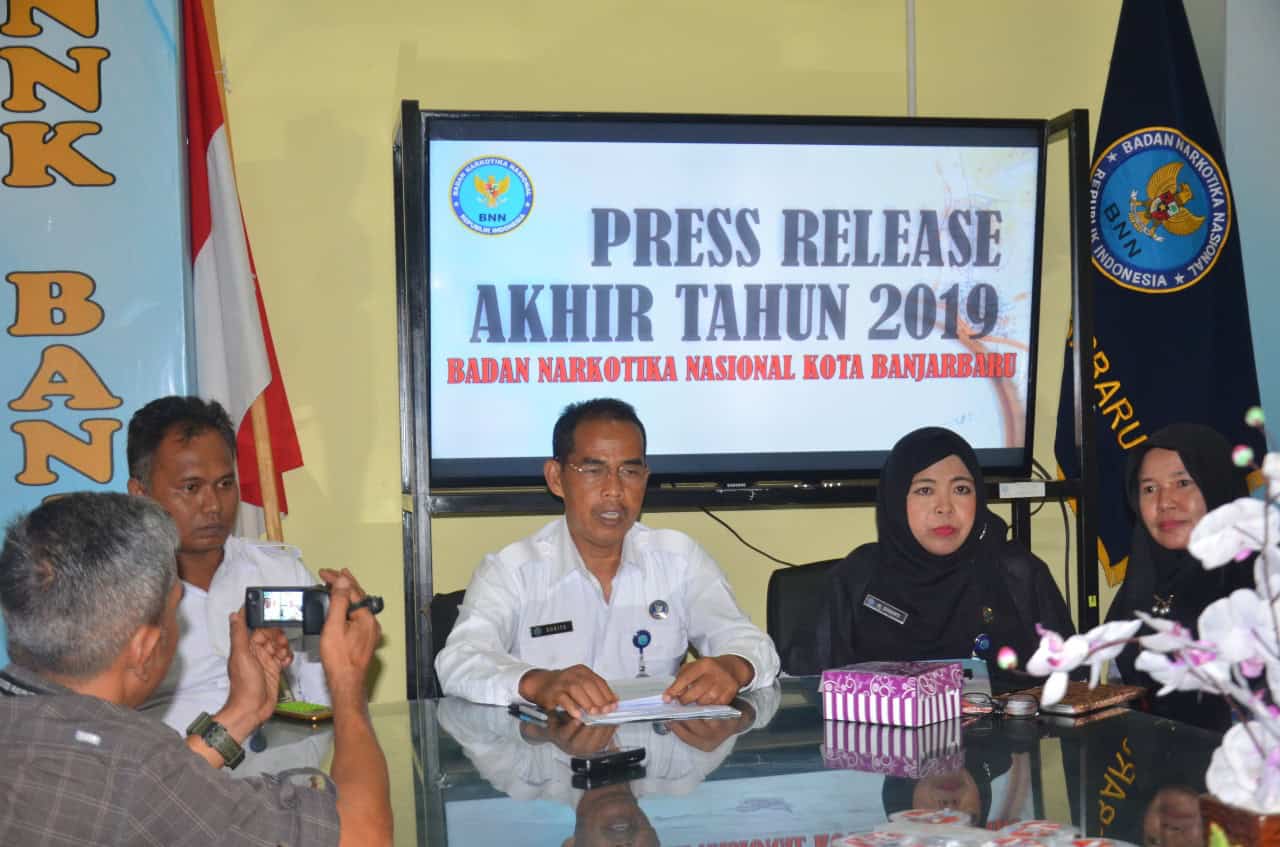 Kegiatan Press Release Akhir Tahun BNN Kota Banjarbaru Kegiatan Press Release Akhir Tahun BNN Kota Banjarbaru