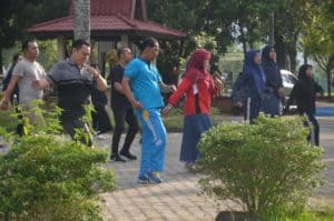 Senam Pagi , Halaman Kantor BNN Kota Banjarbaru Senam Pagi , Halaman Kantor BNN Kota Banjarbaru