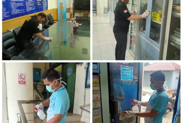 Penyemprotan Desifektan, Kantor BNN Kota Banjarbaru