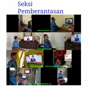 Mengikuti Pembacaan Pidato Presiden Memperingati Hari Lahir Pancasila.