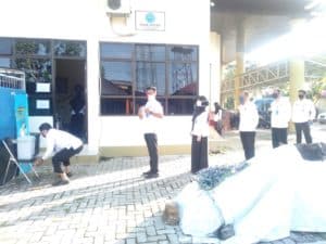 Kegiatan satgas Pencegahan & Penanggulangan Covid-19 di Lingkungan BNNK Banjarbaru Kalimantan Selatan