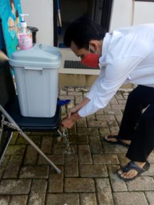 Kegiatan satgas Pencegahan & Penanggulangan Covid-19 di Lingkungan BNNK Banjarbaru Kalimantan Selatan