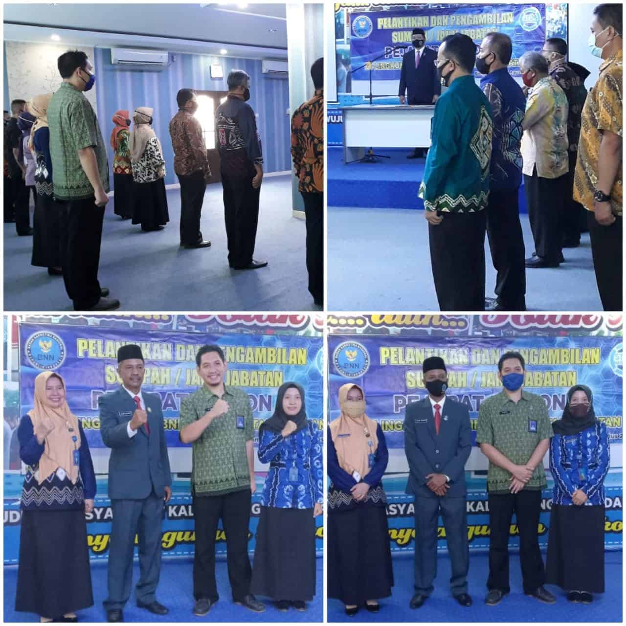 Menghadiri undangan pelantikan dan pengambilan sumpah jabatan pejabat di lingkungan BNNP Kalimantan Selatan Menghadiri undangan pelantikan dan pengambilan sumpah jabatan pejabat di lingkungan BNNP Kalimantan Selatan