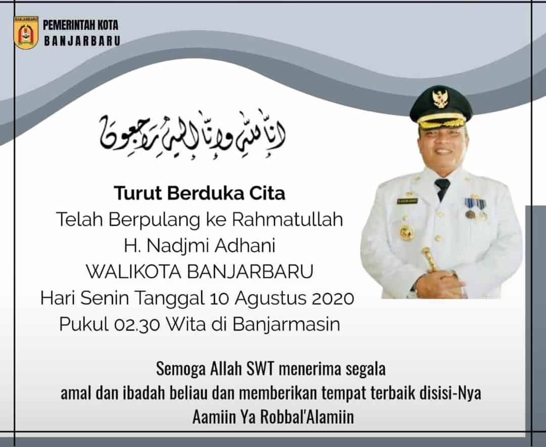 Kepala BNN Kota Banjarbaru , Ucapan Turut Berduka Cita Kepala BNN Kota Banjarbaru , Ucapan Turut Berduka Cita