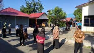 Pelaksanaan Apel Pagi Halaman Samping Kantor BNNK Banjarbaru