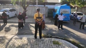 Pelaksanaan Apel Pagi Halaman Samping Kantor BNNK Banjarbaru