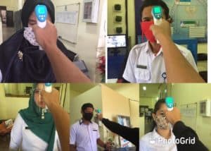 Pelaksanaan kegiatan Penyemprotan secara berkala semua area perkantoran dengan disinfektan Pelaksanaan kegiatan Penyemprotan secara berkala semua area perkantoran dengan disinfektan