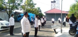 Kegiatan BNNK Banjarbaru - Pelaksanaan Apel Pagi.