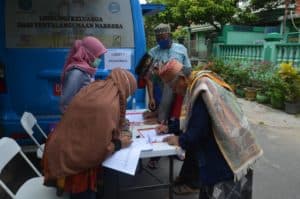 Kegiatan Diseminasi Informasi P4GN melalui Insert Konten Kepada Jamaah Masjid Darul Muttaqien Kelurahan Komet Banjarbaru.