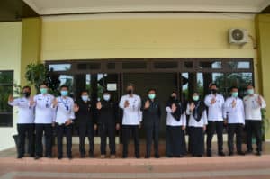 Menerima kunjungan dari Komisi 1 DPRD Kota Banjarbaru.