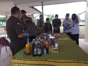 Pemusnahan Barang bukti di Kejari Banjarbaru