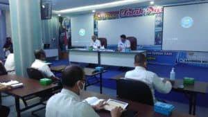 Banjarbaru- Menghadiri giat undangan Monitoring dan Evaluasi Dir Narkotika BNN RI