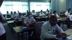 Banjarbaru- Menghadiri giat undangan Monitoring dan Evaluasi Dir Narkotika BNN RI