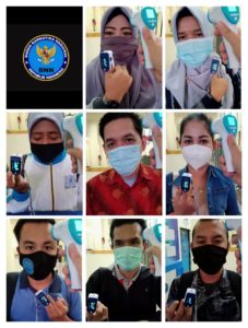 Pelaksanaan kegiatan Penyemprotan secara berkala semua area perkantoran dengan disinfektan