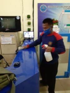 Kegiatan satgas Pencegahan & Penanggulangan Covid-19 di Lingkungan BNNK Banjarbaru