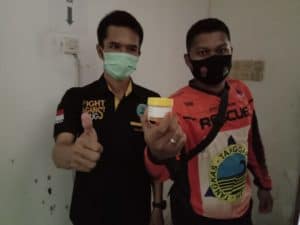 Screening Test Urine bagi pegawai Badan Penanggulangan Bencana Daerah Kota Banjarbaru