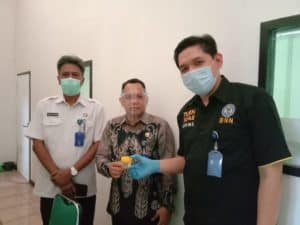 Screening Test Urine bagi pegawai Badan Penanggulangan Bencana Daerah Kota Banjarbaru