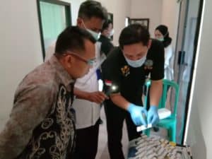 Screening Test Urine bagi pegawai Badan Penanggulangan Bencana Daerah Kota Banjarbaru