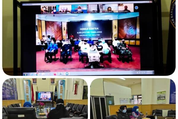 Menghadiri undangan Pencanangan Desa Bersinar di Kab. Tabalong melalui zoom meeting