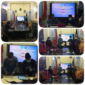 melakukan penandatanganan Nota Kesepahaman dan Perjanjian Kerjasama - Pelaksanaan penandatanganan Nota Kesepahaman dan perjanjian kerja sama antara Poltek Kemenkes RI Banjarmasin