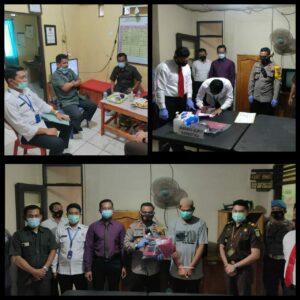 Kegiatan Menghadiri Undangan Pemusnahan Barang bukti di Polsek Banjarbaru Timur.