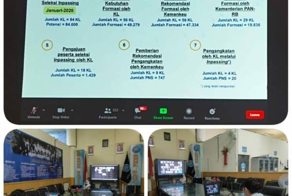 Mengikuti vidcon terkait sosialisasi perpanjangan masa inpassing JF Pranata keuangan APBN dan JF Analisis pengelola keuangan