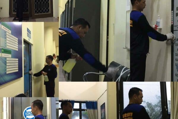 Disinfektan – Penyemprotan secara berkala semua area perkantoran BNN Kota Banjarbaru