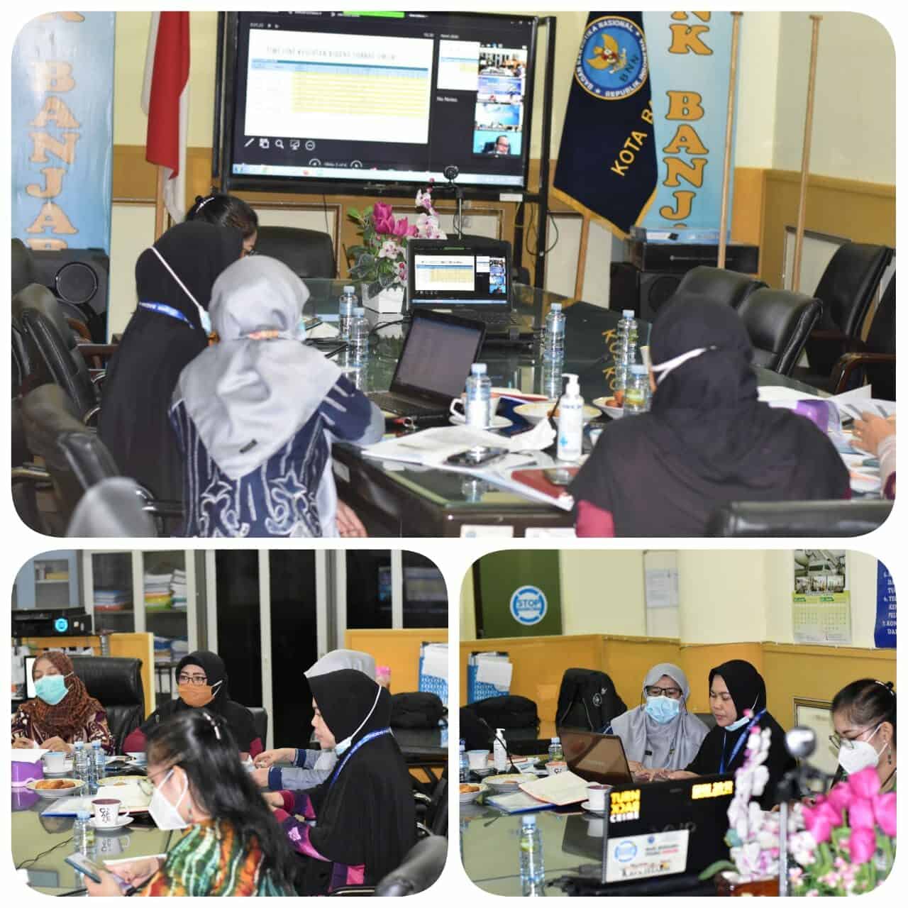 Video Conference Rencana Langkah-Langkah Awal Tahun (Pembahasan Time Line) dengan BNNP dan BNNKab/Kota Se Kalsel Konsep Otomatis