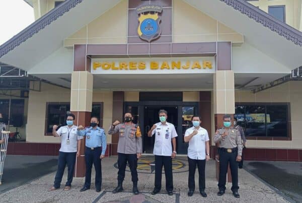BNN Kota Banjarbaru koordinasi ke Polres Banjar berkaitan dengan Rayonisasi Tugas dan Wewenang BNN Kota Banjarbaru di Kab. Banjar.