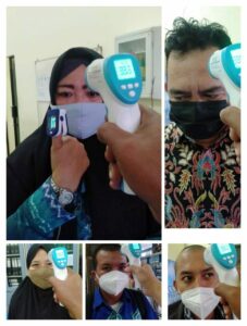 elaksanaan kegiatan Penyemprotan secara berkala semua area perkantoran dengan disinfektan elaksanaan kegiatan Penyemprotan secara berkala semua area perkantoran dengan disinfektan