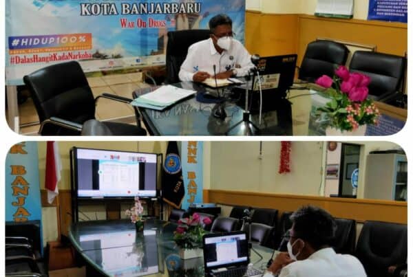 BNN Kota Banjarbaru - Video Conference dalam rangka Rapat Pimpinan di lingkungan Badan Narkotika Nasional BNN Kota Banjarbaru – Video Conference dalam rangka Rapat Pimpinan di lingkungan Badan Narkotika Nasional