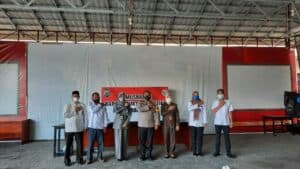 BNN Kota Banjarbaru - Kegiatan Menghadiri Undangan Pemusnahan Barang bukti di Polres Banjarbaru.