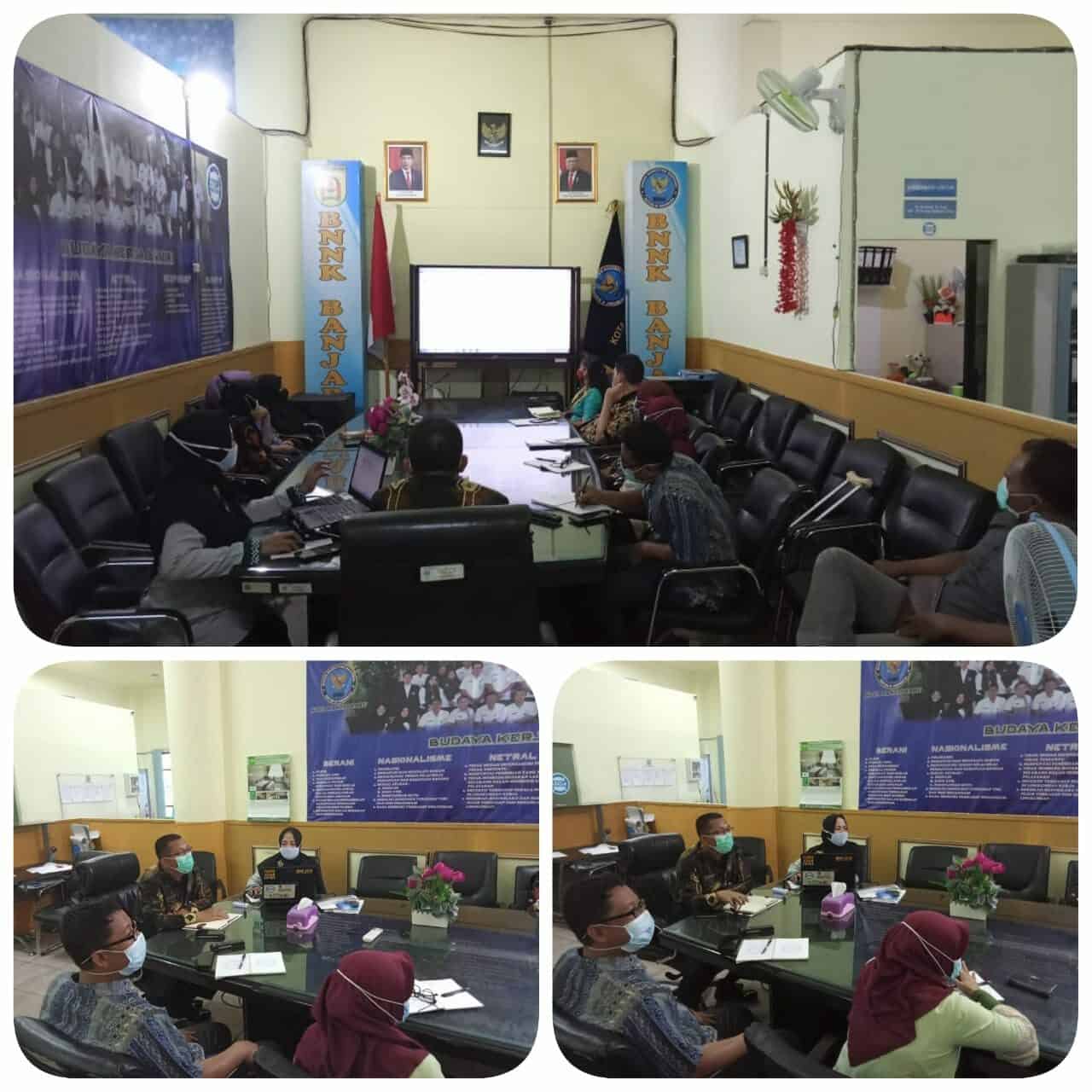 BNN Kota Banjarbaru - Pelaksanaan kegiatan rapat teknis bulan April 2021 Konsep Otomatis