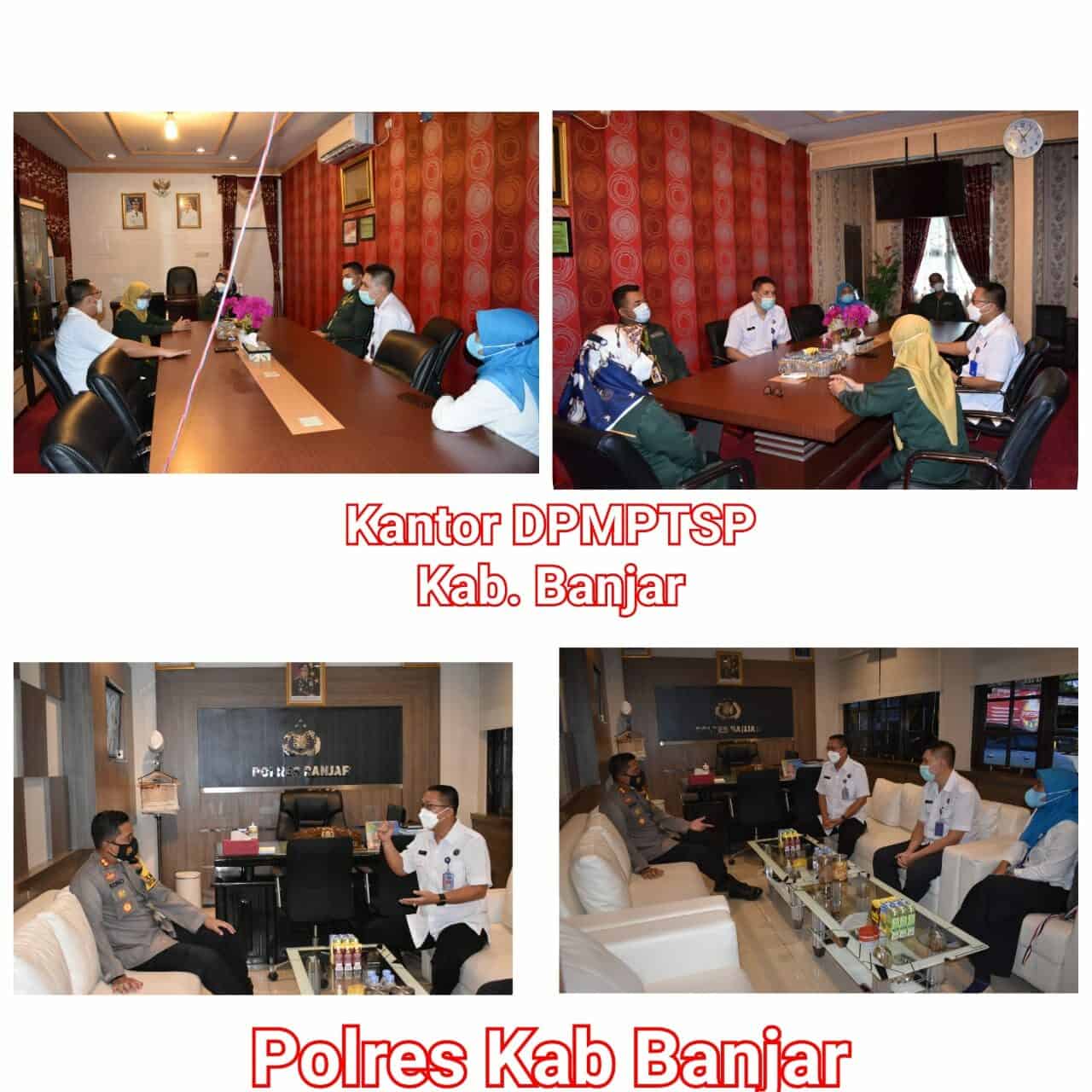 BNN Kota Banjarbaru, ,Kunjungan Kepala BNN Kota Banjarbaru didampingi Sub Koordinator P2M dan Dokter Klinik Pratama ke Polres Banjar dan Kantor DPMPTSP Kabupaten Banjar Konsep Otomatis