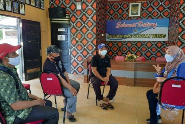 BNN Kota Banjarbaru,- Silaturahmi dan koordinasi persiapan kegiatan Operasional IBM di Kelurahan Sungai Tiung