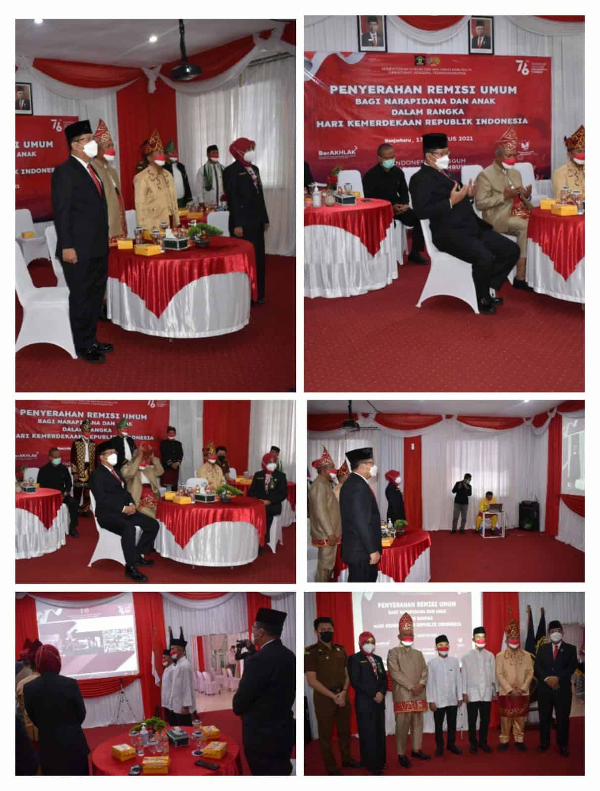 BNN Kota Banjarbaru - Menghadiri undangan penyerahan remisi umum bagi narapidana dan anak dalam rangka hari kemerdekaan republik Indonesia Konsep Otomatis