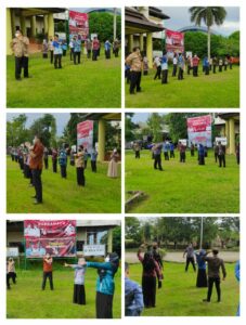 BNN Kota Banjarbaru – Pelaksanaan peregangan otot sekaligus berjemur BNN Kota Banjarbaru – Pelaksanaan peregangan otot sekaligus berjemur