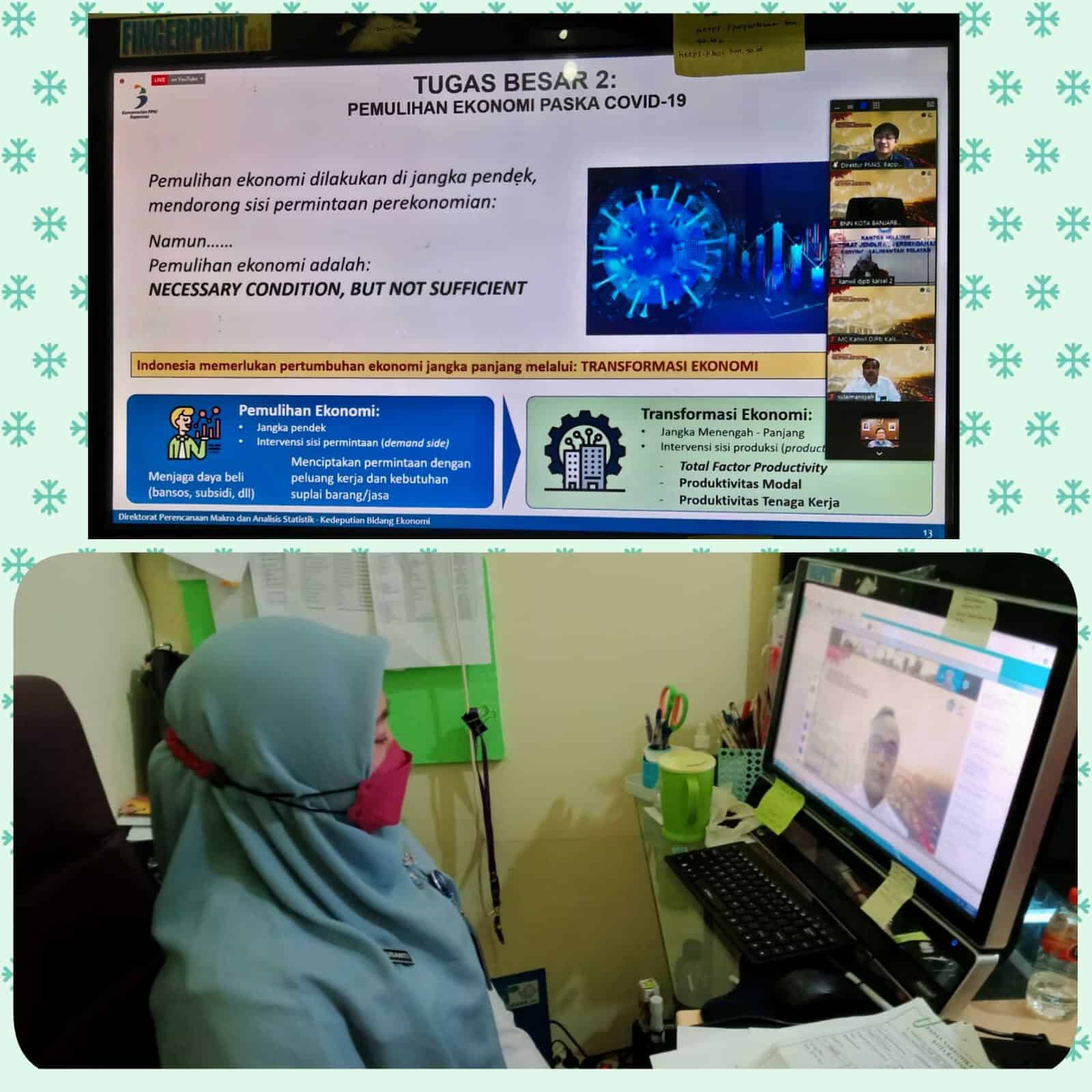 BNNK Banjarbaru - Menghadiri undangan Webinar "Reformasi Struktural Menuju Indonesia Maju 2045 BNNK Banjarbaru - Menghadiri undangan Webinar "Reformasi Struktural Menuju Indonesia Maju 2045