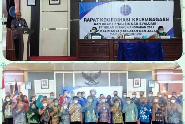 BNN Kota Banjarbaru – Rapat koordinasi kelembagaan dan Analisa serta Evaluasi capaian kerja triwulan III Tahun anggaran 2021