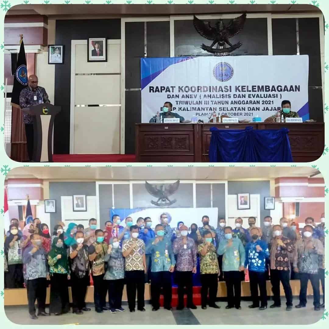 BNN Kota Banjarbaru – Rapat koordinasi kelembagaan dan Analisa serta Evaluasi capaian kerja triwulan III Tahun anggaran 2021 BNN Kota Banjarbaru – Rapat koordinasi kelembagaan dan Analisa serta Evaluasi capaian kerja triwulan III Tahun anggaran 2021